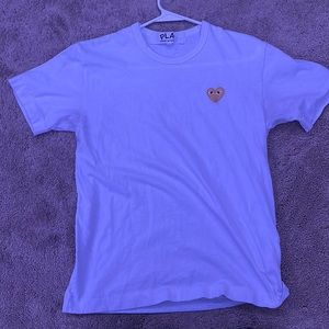 Comme Des Garçons PLAY Gold Heart Tee